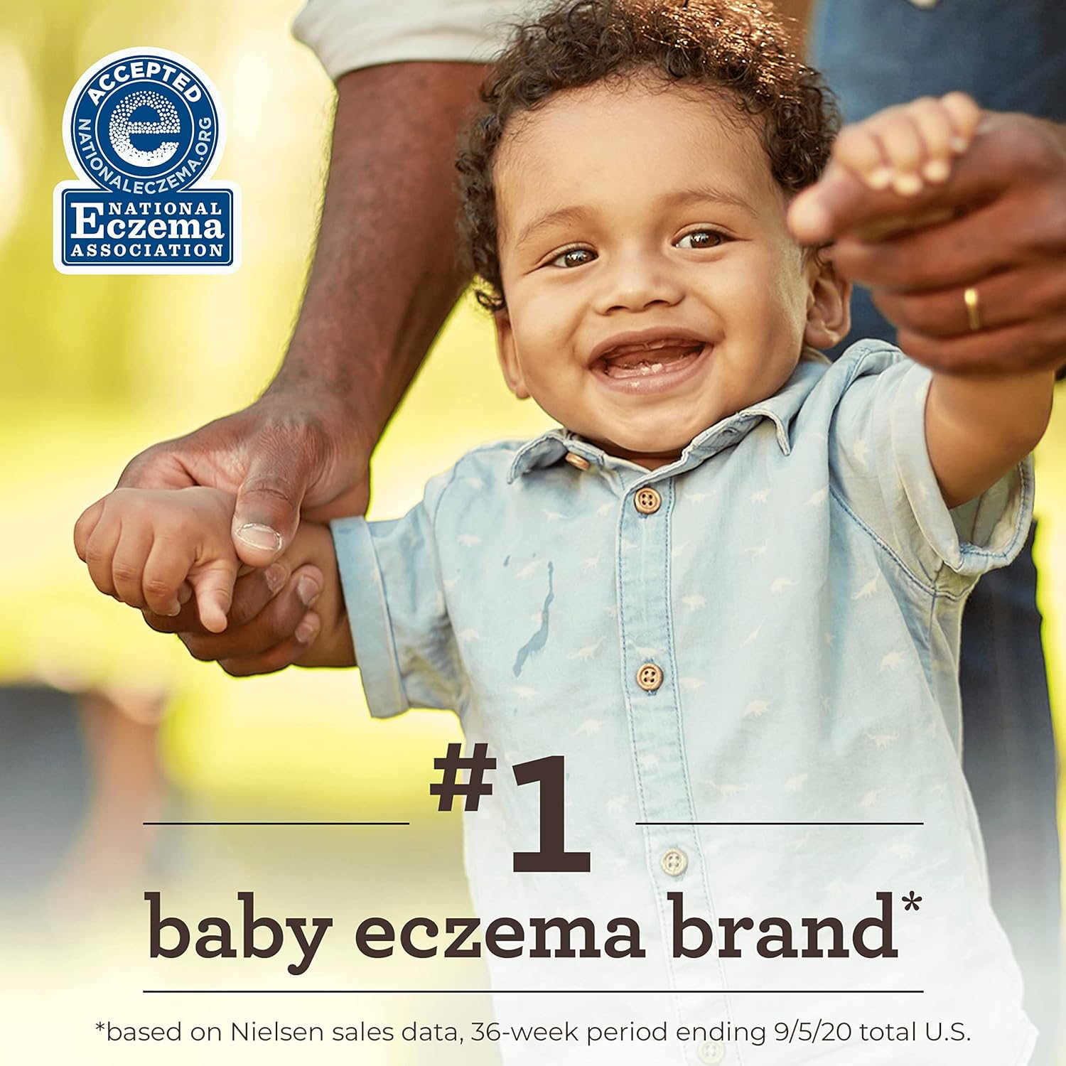 Aveeno Baby Eczema Therapy Soothing Bath Treatment for Relief of Dry, Itchy & Irritated Skin,Made with Natural Colloidal Oatmeal, Fragrance-Paraben-, Steroid- & Tear-Free, 10 ct ( Packaging May Vary ) - Image 5